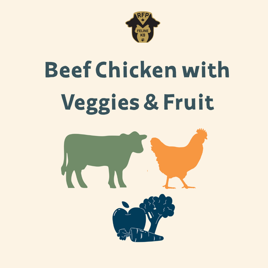 Beef & Chicken with Vegetable/Fruit Blend - 24 lb